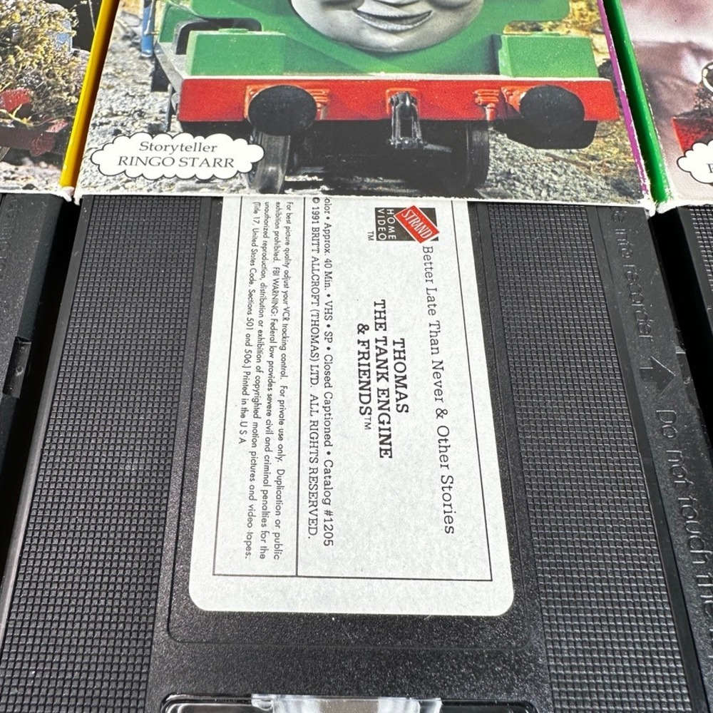 Thomas the Tank Engine & Friends VHS Lot x3 Ringo Starr Percy Henry Toby Diesel - Picture 14 of 15